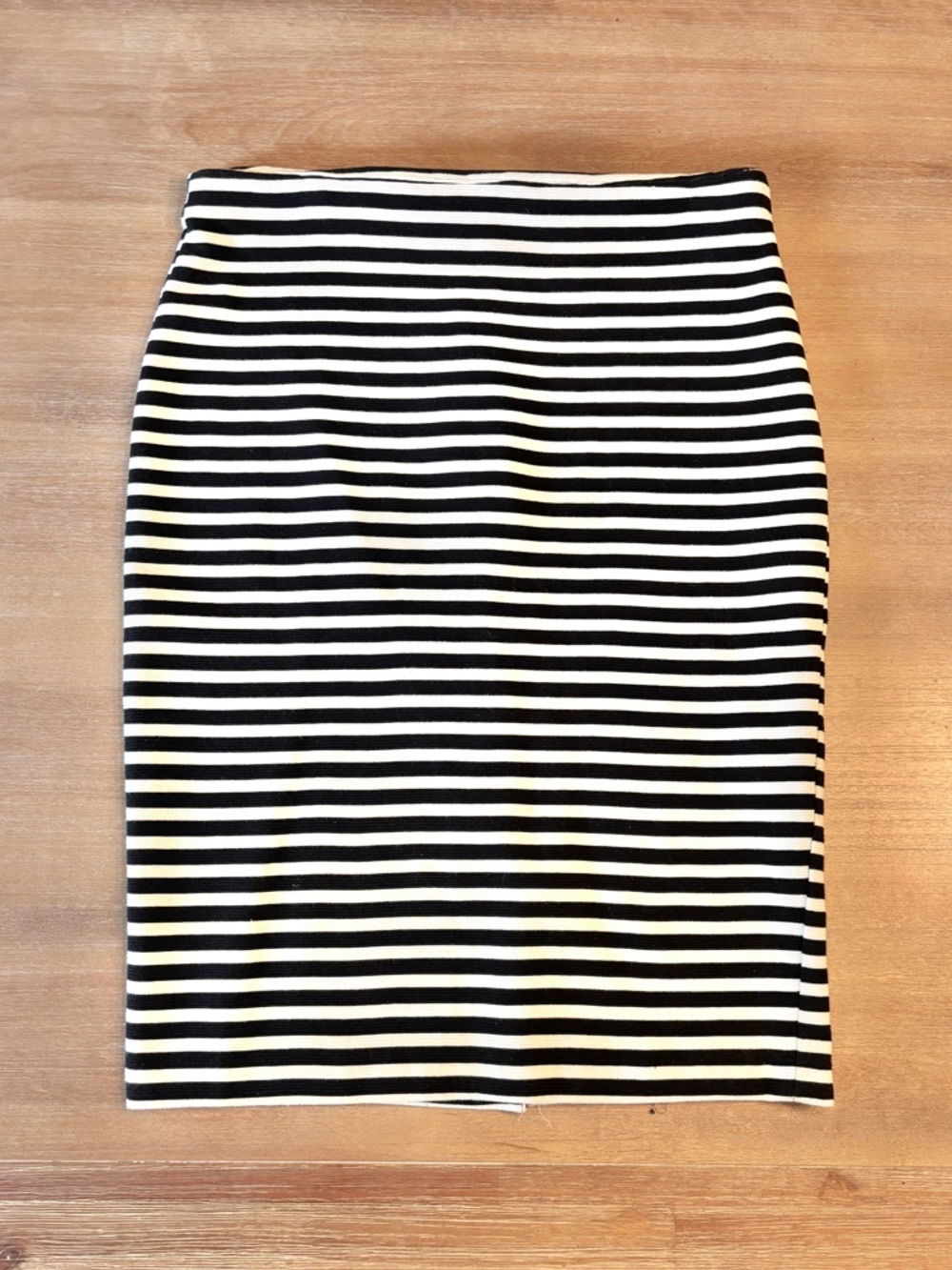 Merona Black & White Stretch Pencil Skirt, Sz 4